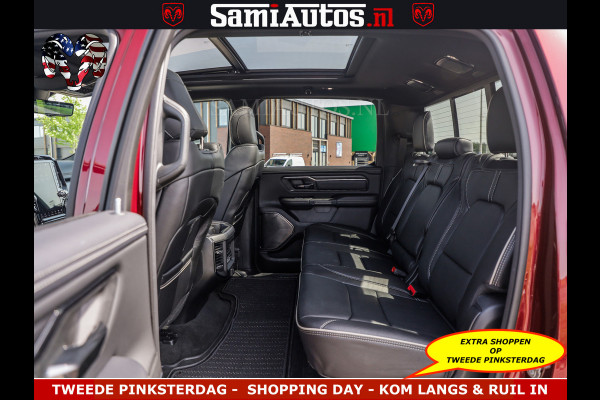Dodge Ram DELMONICO | LIMITED NIGHT 5.7 V8 | BOM VOL | HUD | LUCHTVERING | MEEST LUXE DUBBELE CABINE | 5 PERSOONS | ROYALE STOELEN MET LUXE BEKLEDING | DC | GRIJSKENTEKEN | Z.G.A.N | EERSTE EIGENAAR | ORIGINELE NEDERLANDSE AUTO |