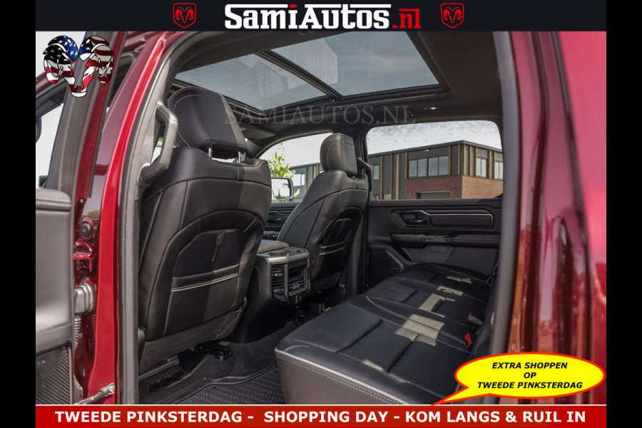 Dodge Ram DELMONICO | LIMITED NIGHT 5.7 V8 | BOM VOL | HUD | LUCHTVERING | MEEST LUXE DUBBELE CABINE | 5 PERSOONS | ROYALE STOELEN MET LUXE BEKLEDING | DC | GRIJSKENTEKEN | Z.G.A.N | EERSTE EIGENAAR | ORIGINELE NEDERLANDSE AUTO |