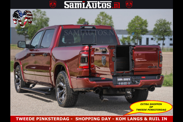 Dodge Ram DELMONICO | LIMITED NIGHT 5.7 V8 | BOM VOL | HUD | LUCHTVERING | MEEST LUXE DUBBELE CABINE | 5 PERSOONS | ROYALE STOELEN MET LUXE BEKLEDING | DC | GRIJSKENTEKEN | Z.G.A.N | EERSTE EIGENAAR | ORIGINELE NEDERLANDSE AUTO |