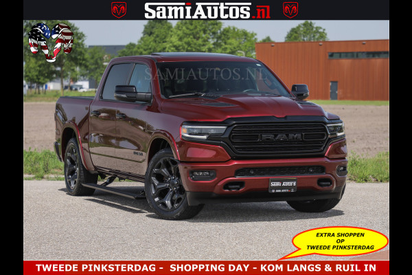 Dodge Ram DELMONICO | LIMITED NIGHT 5.7 V8 | BOM VOL | HUD | LUCHTVERING | MEEST LUXE DUBBELE CABINE | 5 PERSOONS | ROYALE STOELEN MET LUXE BEKLEDING | DC | GRIJSKENTEKEN | Z.G.A.N | EERSTE EIGENAAR | ORIGINELE NEDERLANDSE AUTO |