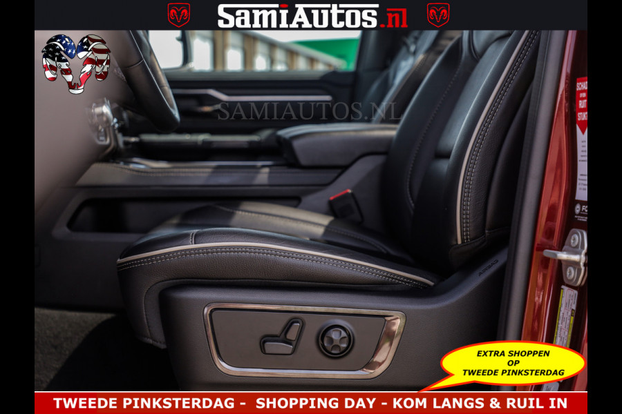 Dodge Ram DELMONICO | LIMITED NIGHT 5.7 V8 | BOM VOL | HUD | LUCHTVERING | MEEST LUXE DUBBELE CABINE | 5 PERSOONS | ROYALE STOELEN MET LUXE BEKLEDING | DC | GRIJSKENTEKEN | Z.G.A.N | EERSTE EIGENAAR | ORIGINELE NEDERLANDSE AUTO |