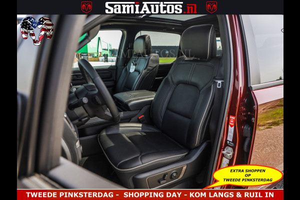 Dodge Ram DELMONICO | LIMITED NIGHT 5.7 V8 | BOM VOL | HUD | LUCHTVERING | MEEST LUXE DUBBELE CABINE | 5 PERSOONS | ROYALE STOELEN MET LUXE BEKLEDING | DC | GRIJSKENTEKEN | Z.G.A.N | EERSTE EIGENAAR | ORIGINELE NEDERLANDSE AUTO |