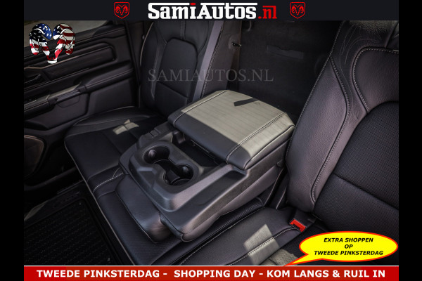 Dodge Ram DELMONICO | LIMITED NIGHT 5.7 V8 | BOM VOL | HUD | LUCHTVERING | MEEST LUXE DUBBELE CABINE | 5 PERSOONS | ROYALE STOELEN MET LUXE BEKLEDING | DC | GRIJSKENTEKEN | Z.G.A.N | EERSTE EIGENAAR | ORIGINELE NEDERLANDSE AUTO |
