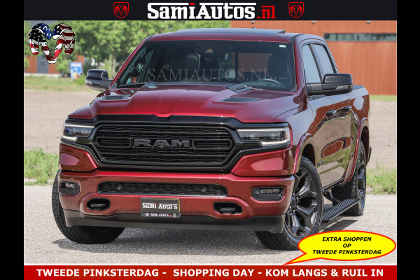 Dodge Ram DELMONICO | LIMITED NIGHT 5.7 V8 | BOM VOL | HUD | LUCHTVERING | MEEST LUXE DUBBELE CABINE | 5 PERSOONS | ROYALE STOELEN MET LUXE BEKLEDING | DC | GRIJSKENTEKEN | Z.G.A.N | EERSTE EIGENAAR | ORIGINELE NEDERLANDSE AUTO |