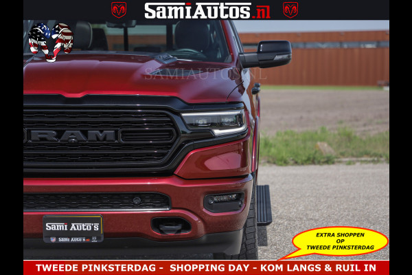 Dodge Ram DELMONICO | LIMITED NIGHT 5.7 V8 | BOM VOL | HUD | LUCHTVERING | MEEST LUXE DUBBELE CABINE | 5 PERSOONS | ROYALE STOELEN MET LUXE BEKLEDING | DC | GRIJSKENTEKEN | Z.G.A.N | EERSTE EIGENAAR | ORIGINELE NEDERLANDSE AUTO |