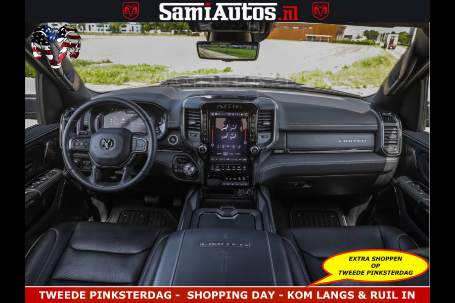 Dodge Ram DELMONICO | LIMITED NIGHT 5.7 V8 | BOM VOL | HUD | LUCHTVERING | MEEST LUXE DUBBELE CABINE | 5 PERSOONS | ROYALE STOELEN MET LUXE BEKLEDING | DC | GRIJSKENTEKEN | Z.G.A.N | EERSTE EIGENAAR | ORIGINELE NEDERLANDSE AUTO |