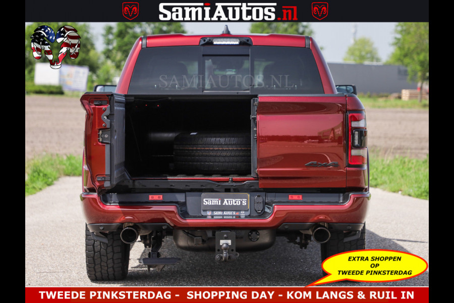 Dodge Ram DELMONICO | LIMITED NIGHT 5.7 V8 | BOM VOL | HUD | LUCHTVERING | MEEST LUXE DUBBELE CABINE | 5 PERSOONS | ROYALE STOELEN MET LUXE BEKLEDING | DC | GRIJSKENTEKEN | Z.G.A.N | EERSTE EIGENAAR | ORIGINELE NEDERLANDSE AUTO |