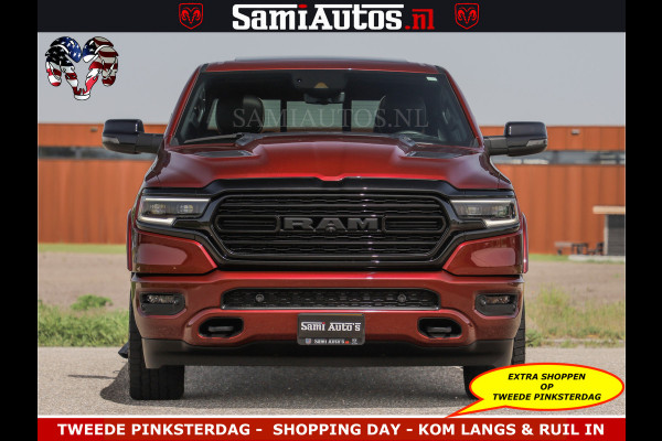 Dodge Ram DELMONICO | LIMITED NIGHT 5.7 V8 | BOM VOL | HUD | LUCHTVERING | MEEST LUXE DUBBELE CABINE | 5 PERSOONS | ROYALE STOELEN MET LUXE BEKLEDING | DC | GRIJSKENTEKEN | Z.G.A.N | EERSTE EIGENAAR | ORIGINELE NEDERLANDSE AUTO |