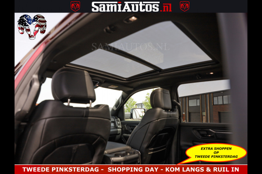 Dodge Ram DELMONICO | LIMITED NIGHT 5.7 V8 | BOM VOL | HUD | LUCHTVERING | MEEST LUXE DUBBELE CABINE | 5 PERSOONS | ROYALE STOELEN MET LUXE BEKLEDING | DC | GRIJSKENTEKEN | Z.G.A.N | EERSTE EIGENAAR | ORIGINELE NEDERLANDSE AUTO |