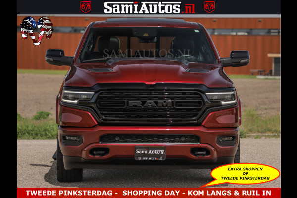 Dodge Ram DELMONICO | LIMITED NIGHT 5.7 V8 | BOM VOL | HUD | LUCHTVERING | MEEST LUXE DUBBELE CABINE | 5 PERSOONS | ROYALE STOELEN MET LUXE BEKLEDING | DC | GRIJSKENTEKEN | Z.G.A.N | EERSTE EIGENAAR | ORIGINELE NEDERLANDSE AUTO |