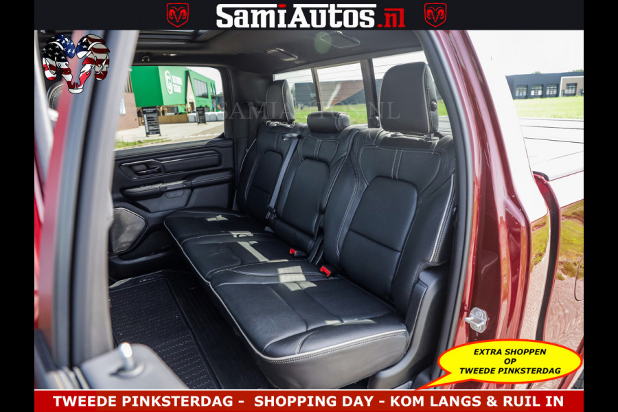 Dodge Ram DELMONICO | LIMITED NIGHT 5.7 V8 | BOM VOL | HUD | LUCHTVERING | MEEST LUXE DUBBELE CABINE | 5 PERSOONS | ROYALE STOELEN MET LUXE BEKLEDING | DC | GRIJSKENTEKEN | Z.G.A.N | EERSTE EIGENAAR | ORIGINELE NEDERLANDSE AUTO |