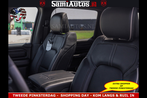 Dodge Ram DELMONICO | LIMITED NIGHT 5.7 V8 | BOM VOL | HUD | LUCHTVERING | MEEST LUXE DUBBELE CABINE | 5 PERSOONS | ROYALE STOELEN MET LUXE BEKLEDING | DC | GRIJSKENTEKEN | Z.G.A.N | EERSTE EIGENAAR | ORIGINELE NEDERLANDSE AUTO |