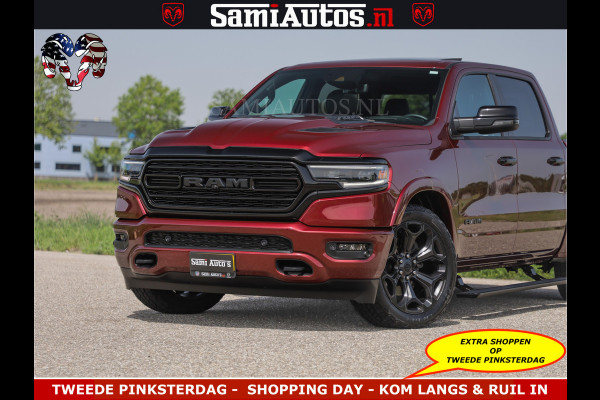 Dodge Ram DELMONICO | LIMITED NIGHT 5.7 V8 | BOM VOL | HUD | LUCHTVERING | MEEST LUXE DUBBELE CABINE | 5 PERSOONS | ROYALE STOELEN MET LUXE BEKLEDING | DC | GRIJSKENTEKEN | Z.G.A.N | EERSTE EIGENAAR | ORIGINELE NEDERLANDSE AUTO |