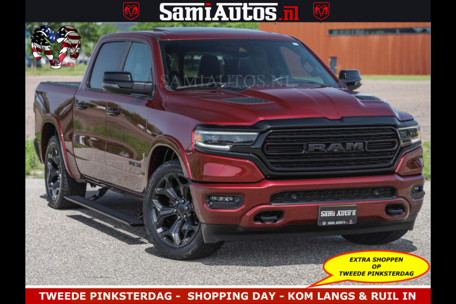 Dodge Ram DELMONICO | LIMITED NIGHT 5.7 V8 | BOM VOL | HUD | LUCHTVERING | MEEST LUXE DUBBELE CABINE | 5 PERSOONS | ROYALE STOELEN MET LUXE BEKLEDING | DC | GRIJSKENTEKEN | Z.G.A.N | EERSTE EIGENAAR | ORIGINELE NEDERLANDSE AUTO |