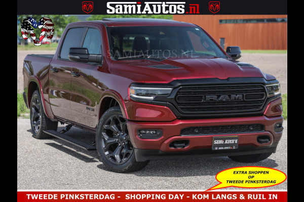 Dodge Ram DELMONICO | LIMITED NIGHT 5.7 V8 | BOM VOL | HUD | LUCHTVERING | MEEST LUXE DUBBELE CABINE | 5 PERSOONS | ROYALE STOELEN MET LUXE BEKLEDING | DC | GRIJSKENTEKEN | Z.G.A.N | EERSTE EIGENAAR | ORIGINELE NEDERLANDSE AUTO |
