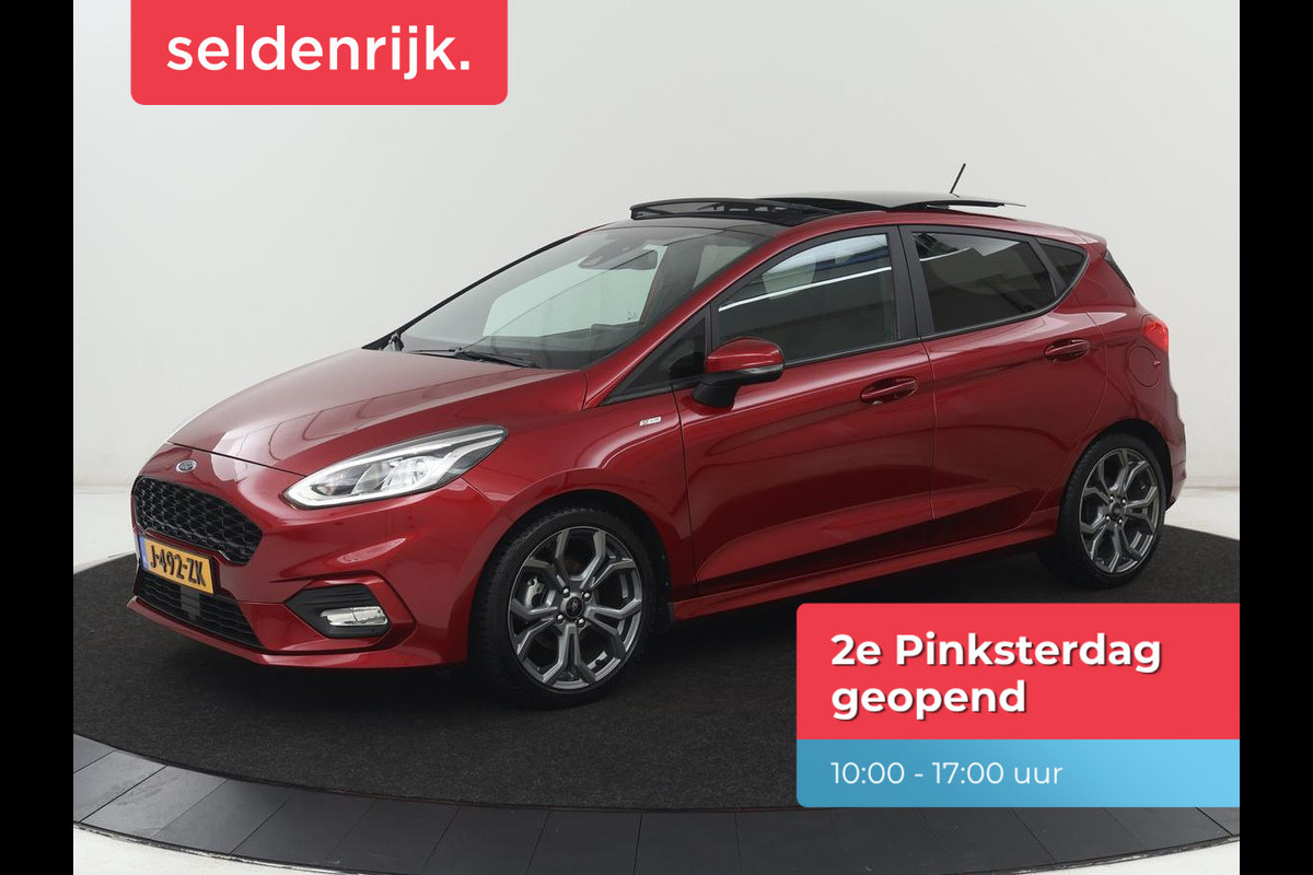 Ford Fiesta 1.0 EcoBoost ST-Line | 1e eigenaar | Panoramadak | Carplay | Climate control | Parkeerhulp | Cruise control | DAB | Bluetooth | Keyless start