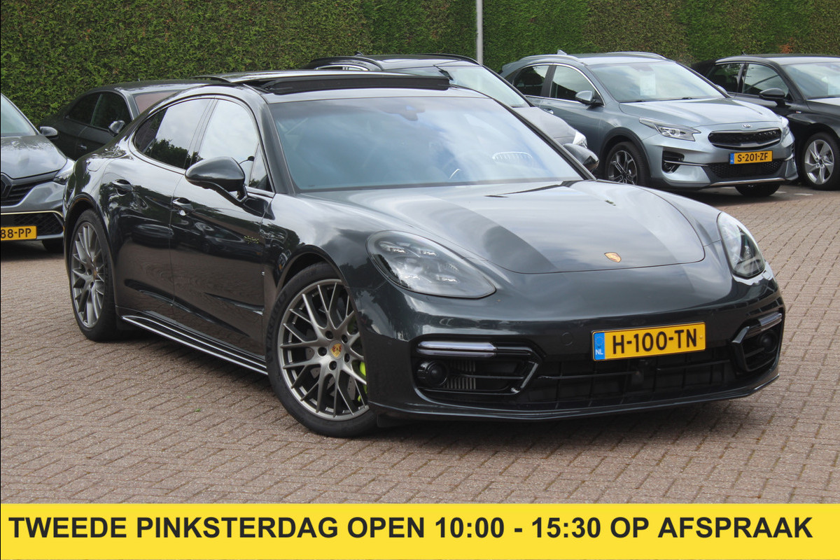 Porsche Panamera 4.0 Turbo S E-Hybrid / Panoramadak / 360Camera / Achterasbesturing / Nachtzicht / Softclose / 21'' / Sportuitlaat / Matrix LED / Carbon intr. / Bose / Sportdesign / Volleder / Dodehoek / DAB / ACC