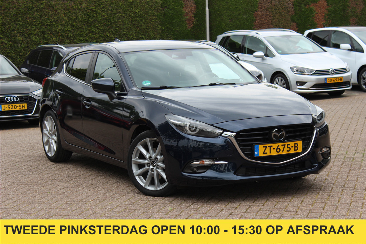 Mazda 3 2.2 SkyActiv-D 150 GT-M / Camera / Head-up / Leder / Keyless / Navigatie / 18'' / Stuur+Stoelverwarming / DAB / ACC