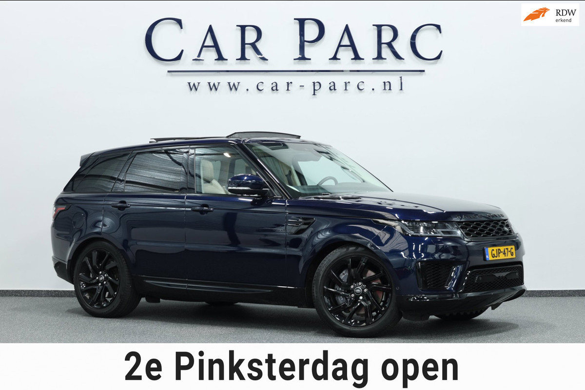 Land Rover Range Rover Sport P400e HSE 401+PK LED/VIRTUAL/SFEER/PANO/LEER+S.VERWARMING+MEMORY/21" LMV/ACC/ECC/12 MND GARANTIE!