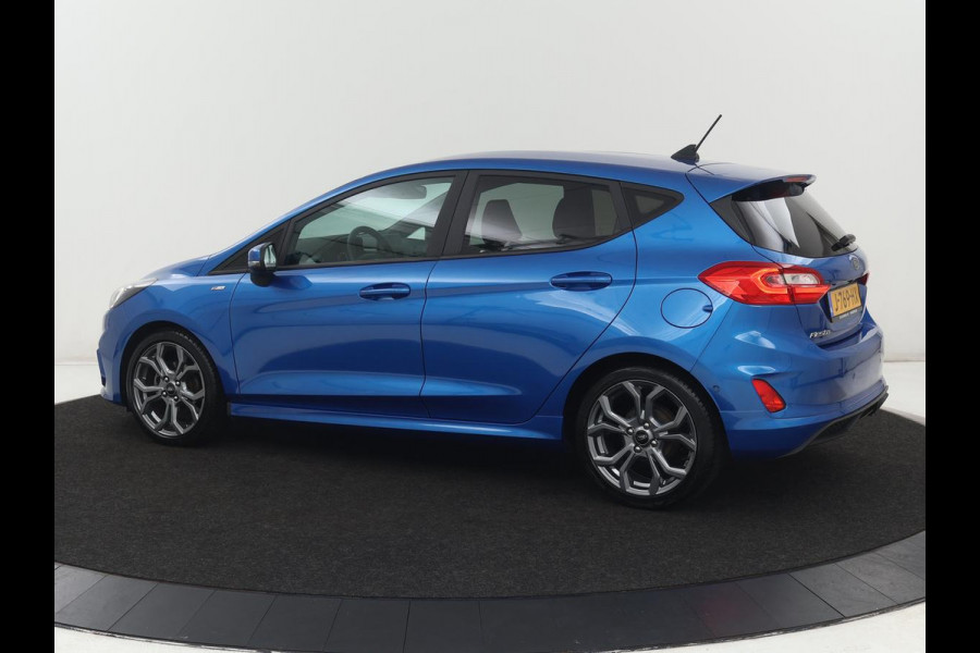 Ford Fiesta 1.0 EcoBoost ST-Line | Stoel & stuurverwarming | Adaptive cruise | Camera | Carplay | Full LED | Half leder | Side Assist | Navigatie | Park Assist | Climate control | Bluetooth