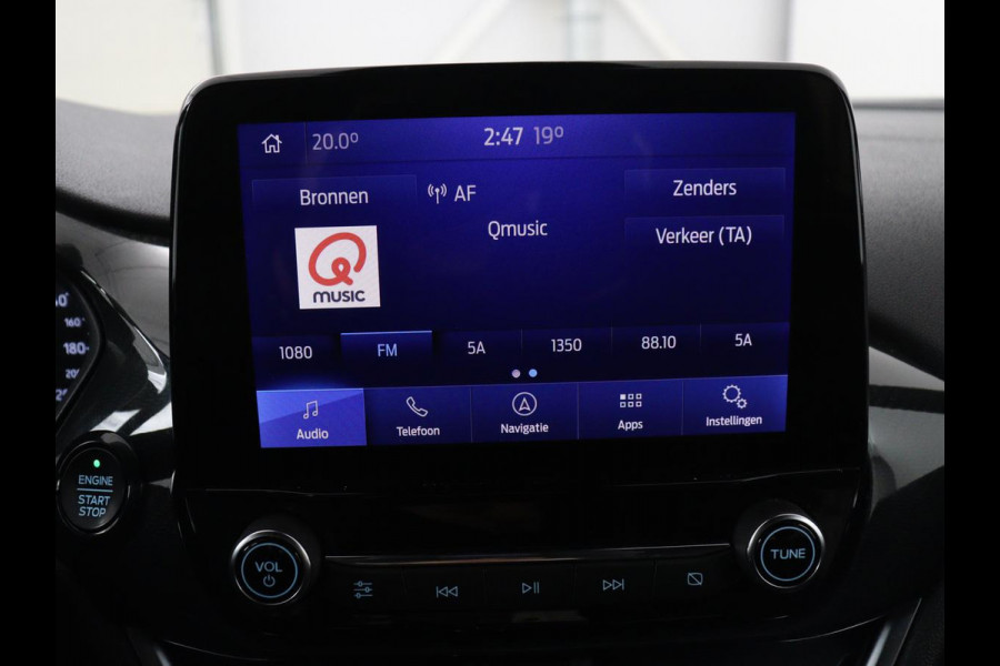 Ford Fiesta 1.0 EcoBoost ST-Line | Stoel & stuurverwarming | Adaptive cruise | Camera | Carplay | Full LED | Half leder | Side Assist | Navigatie | Park Assist | Climate control | Bluetooth