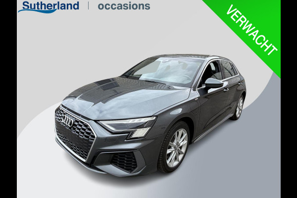 Audi A3 Sportback 40 TFSI S Line | Adaptive cruise control | Trekhaak afneembaar | Lederen bekleding | Stoelverwarming | Camera | Elektrische achterklep | Dodehoeksensoren |