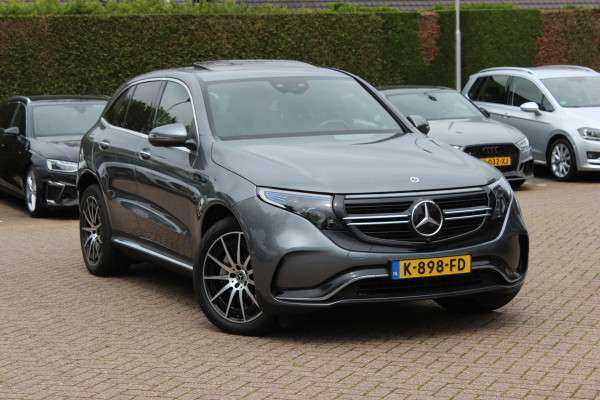 Mercedes-Benz EQC 400 4MATIC Business Solution AMG 80 kWh / SoH 93,1% / Schuifdak / 360Camera / Head-up / Burmester / Leder / 20'' / Matrix LED / CarPlay / Dodehoek / DAB / ACC