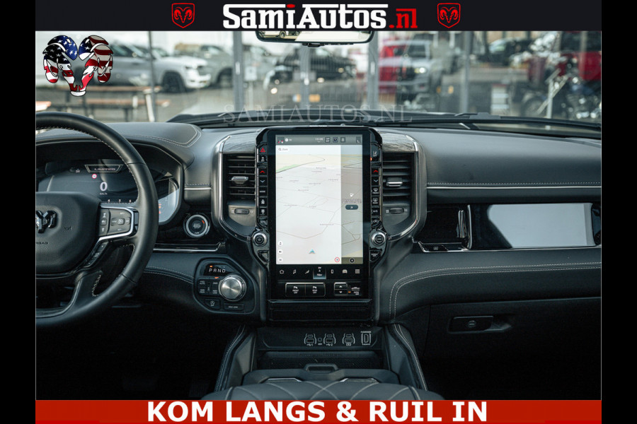 Dodge Ram LIMITED H.O 540PK 706Nm | Massage + Full Option | De Meest Luxe en Volle Pick-Up in zijn Klasse | Comfortabele Dubbele Cabine met Royale 5 Zitplaatsen | BPM vrij | Nu Leverbaar uit Voorraad | Voorraad Nr 2336 - 7700