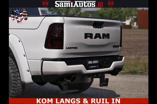 Dodge Ram LIMITED H.O 540PK 706Nm | Massage + Full Option | De Meest Luxe en Volle Pick-Up in zijn Klasse | Comfortabele Dubbele Cabine met Royale 5 Zitplaatsen | BPM vrij | Nu Leverbaar uit Voorraad | Voorraad Nr 2336 - 7700