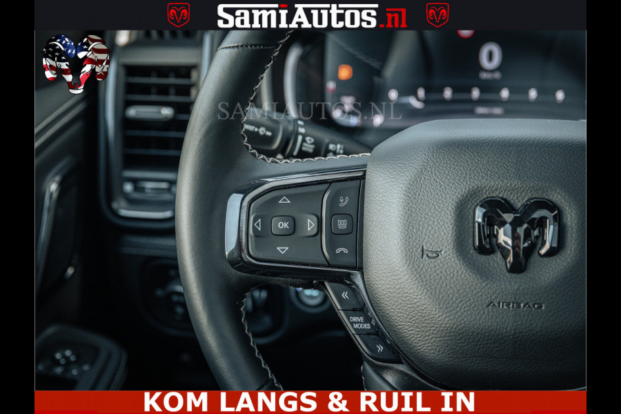 Dodge Ram LIMITED H.O 540PK 706Nm | Massage + Full Option | De Meest Luxe en Volle Pick-Up in zijn Klasse | Comfortabele Dubbele Cabine met Royale 5 Zitplaatsen | BPM vrij | Nu Leverbaar uit Voorraad | Voorraad Nr 2336 - 7700