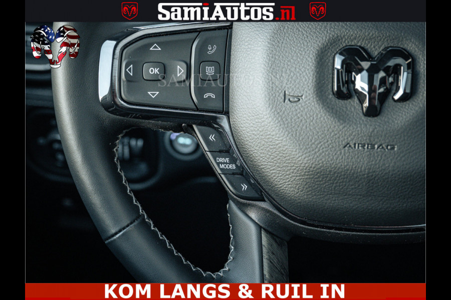 Dodge Ram LIMITED H.O 540PK 706Nm | Massage + Full Option | De Meest Luxe en Volle Pick-Up in zijn Klasse | Comfortabele Dubbele Cabine met Royale 5 Zitplaatsen | BPM vrij | Nu Leverbaar uit Voorraad | Voorraad Nr 2336 - 7700