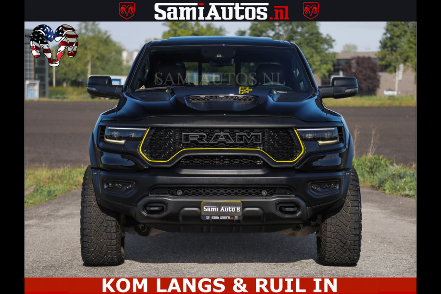 Dodge Ram TRX BLACK OPS HELLCAT | 6.2 V8 712PK SUPERCHARGER | FULLY LOADED | CARBON | BLACK ON BLACK | CREW CAB | DUBBELE CABINE | 5 PERSOONS |
