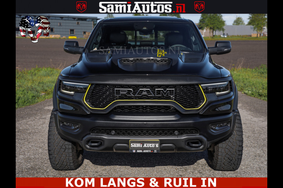 Dodge Ram TRX BLACK OPS HELLCAT | 6.2 V8 712PK SUPERCHARGER | FULLY LOADED | CARBON | BLACK ON BLACK | CREW CAB | DUBBELE CABINE | 5 PERSOONS |