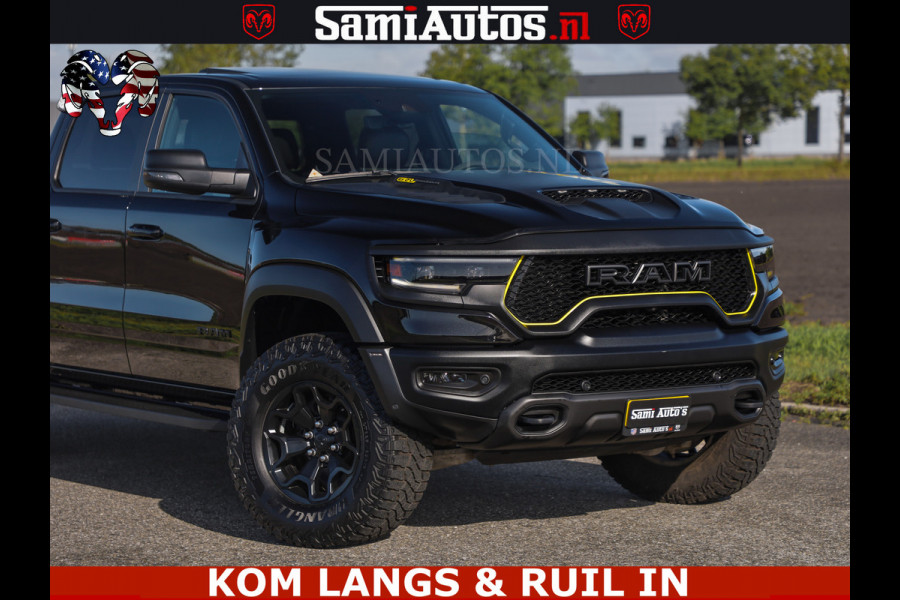Dodge Ram TRX BLACK OPS HELLCAT | 6.2 V8 712PK SUPERCHARGER | FULLY LOADED | CARBON | BLACK ON BLACK | CREW CAB | DUBBELE CABINE | 5 PERSOONS |