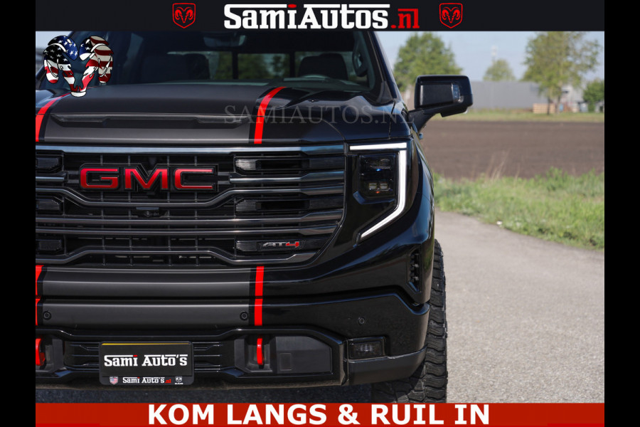GMC Sierra AT4 6.2 V8 4X4 | VIRTUAL COCKPIT | LPG | HUD | BOM VOL | DC | RAM DEALER NEDERLAND | Dubbele Cabine met Royale 5 Zitplaatsen | BPM vrij | Nu Leverbaar uit Voorraad | Voorraad Nr 261530 |