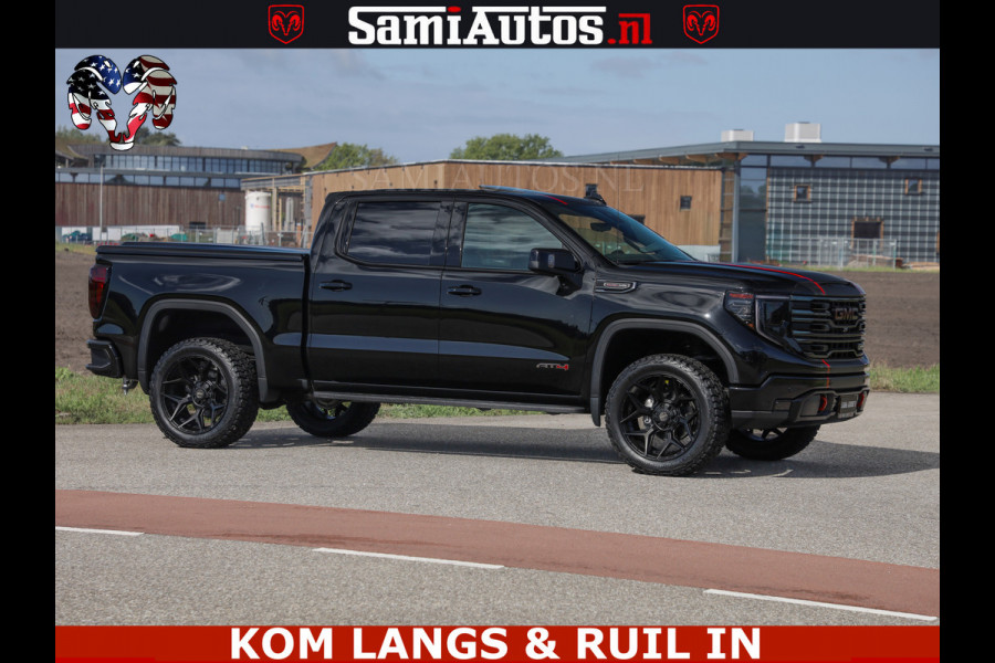 GMC Sierra AT4 6.2 V8 4X4 | VIRTUAL COCKPIT | LPG | HUD | BOM VOL | DC | RAM DEALER NEDERLAND | Dubbele Cabine met Royale 5 Zitplaatsen | BPM vrij | Nu Leverbaar uit Voorraad | Voorraad Nr 261530 |