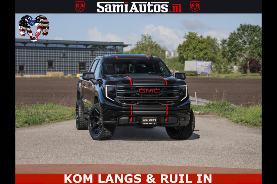 GMC Sierra AT4 6.2 V8 4X4 | VIRTUAL COCKPIT | LPG | HUD | BOM VOL | DC | RAM DEALER NEDERLAND | Dubbele Cabine met Royale 5 Zitplaatsen | BPM vrij | Nu Leverbaar uit Voorraad | Voorraad Nr 261530 |