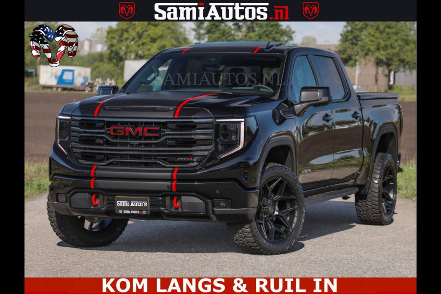 GMC Sierra AT4 6.2 V8 4X4 | VIRTUAL COCKPIT | LPG | HUD | BOM VOL | DC | RAM DEALER NEDERLAND | Dubbele Cabine met Royale 5 Zitplaatsen | BPM vrij | Nu Leverbaar uit Voorraad | Voorraad Nr 261530 |