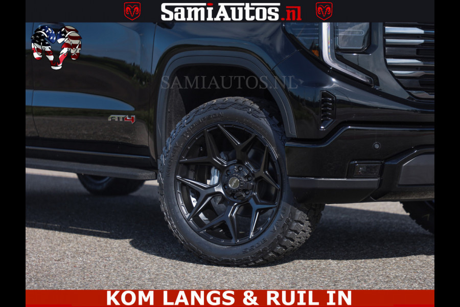 GMC Sierra AT4 6.2 V8 4X4 | VIRTUAL COCKPIT | LPG | HUD | BOM VOL | DC | RAM DEALER NEDERLAND | Dubbele Cabine met Royale 5 Zitplaatsen | BPM vrij | Nu Leverbaar uit Voorraad | Voorraad Nr 261530 |
