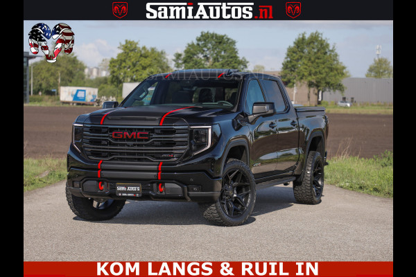GMC Sierra AT4 6.2 V8 4X4 | VIRTUAL COCKPIT | LPG | HUD | BOM VOL | DC | RAM DEALER NEDERLAND | Dubbele Cabine met Royale 5 Zitplaatsen | BPM vrij | Nu Leverbaar uit Voorraad | Voorraad Nr 261530 |