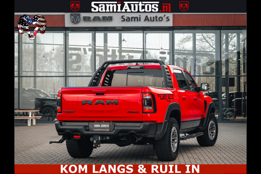 Dodge Ram TRX HELLCAT | 6.2 V8 702PK | FLAME RED | BOM VOL | CARBON | RAMBAR | HUD | LPG | BEAD-LOCK WHEELS | CREW CAB 5 PERSOONS | BEDRIJFS AUTO DUBBELE CABINE DC |