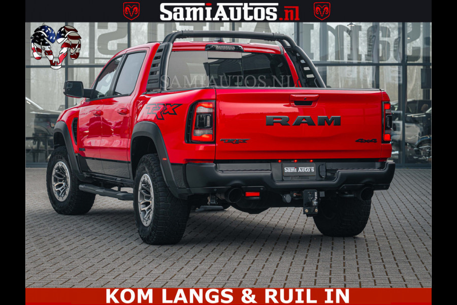 Dodge Ram TRX HELLCAT | 6.2 V8 702PK | FLAME RED | BOM VOL | CARBON | RAMBAR | HUD | LPG | BEAD-LOCK WHEELS | CREW CAB 5 PERSOONS | BEDRIJFS AUTO DUBBELE CABINE DC |