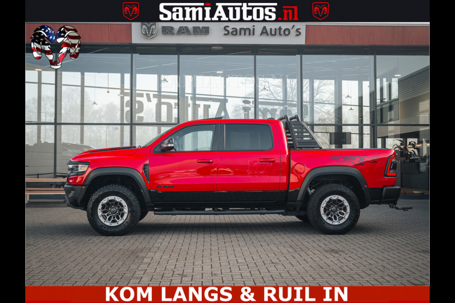 Dodge Ram TRX HELLCAT | 6.2 V8 702PK | FLAME RED | BOM VOL | CARBON | RAMBAR | HUD | LPG | BEAD-LOCK WHEELS | CREW CAB 5 PERSOONS | BEDRIJFS AUTO DUBBELE CABINE DC |