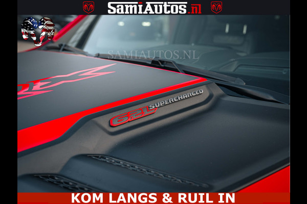 Dodge Ram TRX HELLCAT | 6.2 V8 702PK | FLAME RED | BOM VOL | CARBON | RAMBAR | HUD | LPG | BEAD-LOCK WHEELS | CREW CAB 5 PERSOONS | BEDRIJFS AUTO DUBBELE CABINE DC |