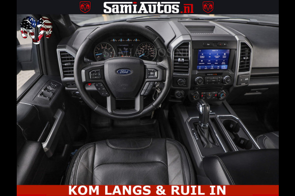 Ford USA F-150 5.0 V8 4X4 | MAT OLIVE GREEN | ZEER DIK | CAMERA | 3500KG | PANORAMA | LEDER | GO RHINO ROLLBAR | CRUISE CONTROL | PRINS LPG | BAKFLIP COVER | Deze pick-up is leverbaar met zowel een groot rijbewijs (C) als een klein rijbewijs (B). Laat ons weten wat jouw voorkeur is.