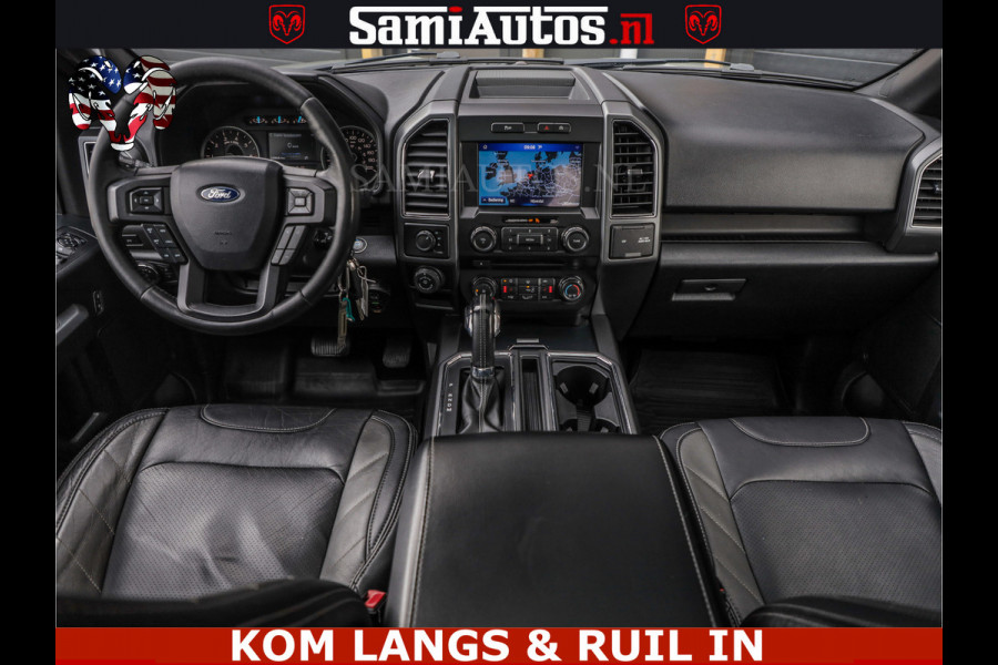 Ford USA F-150 5.0 V8 4X4 | MAT OLIVE GREEN | ZEER DIK | CAMERA | 3500KG | PANORAMA | LEDER | GO RHINO ROLLBAR | CRUISE CONTROL | PRINS LPG | BAKFLIP COVER | Deze pick-up is leverbaar met zowel een groot rijbewijs (C) als een klein rijbewijs (B). Laat ons weten wat jouw voorkeur is.