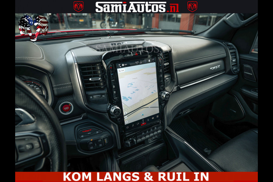 Dodge Ram TRX HELLCAT | 6.2 V8 702PK | FLAME RED | BOM VOL | CARBON | RAMBAR | HUD | LPG | BEAD-LOCK WHEELS | CREW CAB 5 PERSOONS | BEDRIJFS AUTO DUBBELE CABINE DC |
