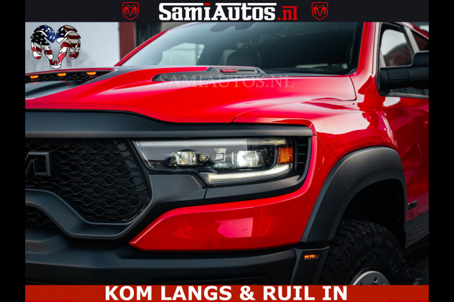 Dodge Ram TRX HELLCAT | 6.2 V8 702PK | FLAME RED | BOM VOL | CARBON | RAMBAR | HUD | LPG | BEAD-LOCK WHEELS | CREW CAB 5 PERSOONS | BEDRIJFS AUTO DUBBELE CABINE DC |