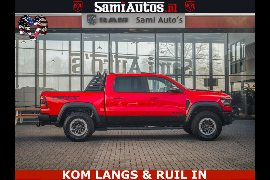 Dodge Ram TRX HELLCAT | 6.2 V8 702PK | FLAME RED | BOM VOL | CARBON | RAMBAR | HUD | LPG | BEAD-LOCK WHEELS | CREW CAB 5 PERSOONS | BEDRIJFS AUTO DUBBELE CABINE DC |
