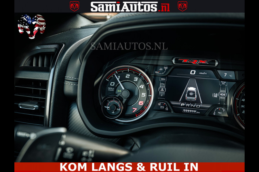 Dodge Ram TRX HELLCAT | 6.2 V8 702PK | FLAME RED | BOM VOL | CARBON | RAMBAR | HUD | LPG | BEAD-LOCK WHEELS | CREW CAB 5 PERSOONS | BEDRIJFS AUTO DUBBELE CABINE DC |